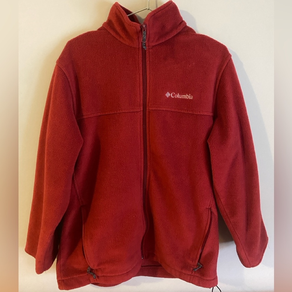 Red Columbia fleece size medium